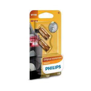 Philips KÉSZLET 2x Autó izzó Philips VISION 12396B2 W2, 1x9, 5D/5W/12V kép