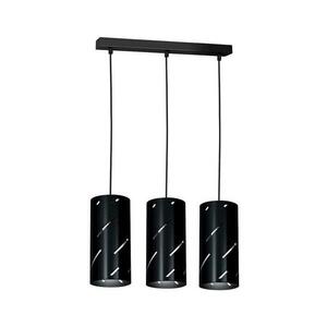 Csillár zsinóron JIM 3xE27/60W/230V fekete kép