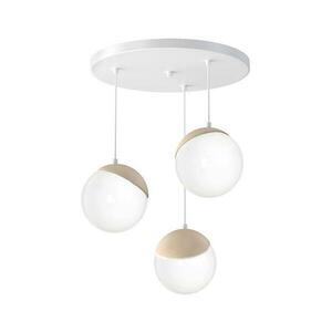 Csillár zsinóron SFERA WOOD 3xE14/40W/230V fehér kép