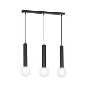Csillár zsinóron AURIS 3xE14/40W/230V fekete kép