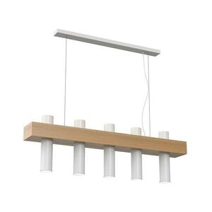 Csillár zsinóron WEST 5xGU10/25W/230V fehér kép