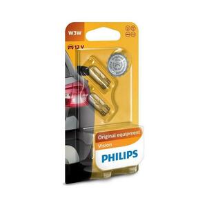 Philips KÉSZLET 2x Autó izzó Philips VISION 12256B2 W2, 1x9, 5d/3W/12V kép
