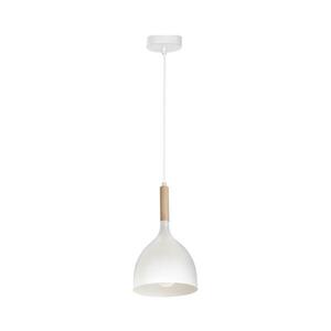 Csillár zsinóron NOAK WOOD 1xE27/15W/230V fehér/bükkfa kép