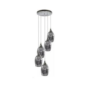 Csillár zsinóron MARINA 5xE27/60W/230V króm kép