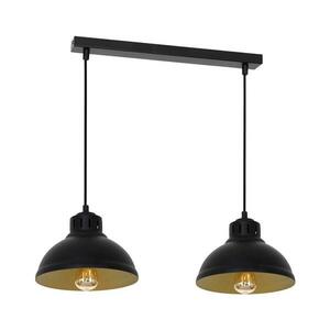 Csillár zsinóron SVEN 2xE27/15W/230V fekete/arany kép