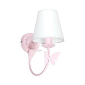 BUTTERFLY gyerek fali lámpa 1xE14/60W rózsaszín kép