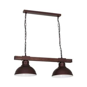 Csillár láncon HAKON 2xE27/60W/230V sötét kép