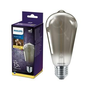 Philips LED Izzó SMOKY VINTAGE Philips ST64 E27/2, 3W/230V 2700K kép