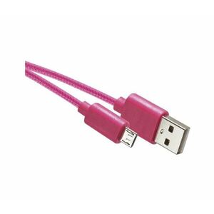 USB kábel USB 2.0 A konnektor/USB B micro konnektor rózsaszín kép