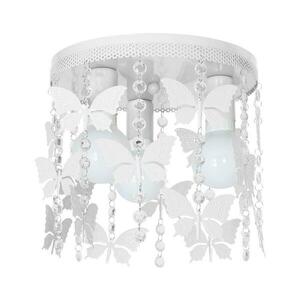 Gyerek mennyezeti lámpa ELZA butterflies 3xE27/60W/230V fehér kép