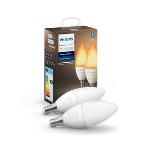 Philips KÉSZLET 2x LED Szabályozható izzó Philips Hue WHITE B39 E14/4W/230V 2200K kép