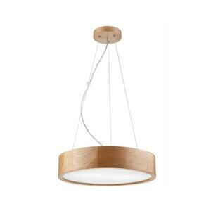 Csillár zsinóron OAK 2xE27/60W/230V tölgy ø 37 cm kép