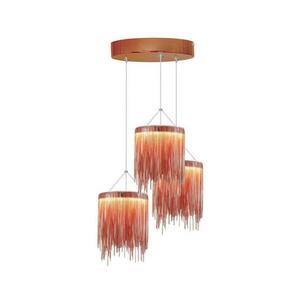 LED Csillár zsinóron CASCATA COPPER 3xLED/54W/230V kép