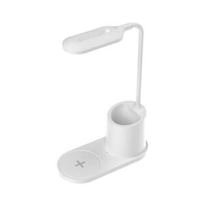 LED Asztali lámpa LED/3W/5V vezeték nélküli töltéssel fehér kép