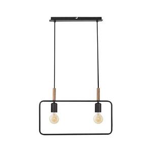 Csillár zsinóron FRAME 2xE27/60W/230V fekete kép