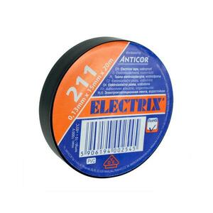 AP02C − Szigetelő szalag ELECTRIX 15mm x 20m fekete kép
