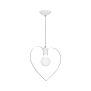Gyermek csillár LOVE 1xE27/60W/230V fehér kép