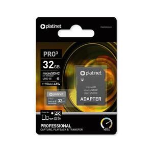 MicroSDHC 32GB U3 Pro 90MB/s + SD Adapter kép