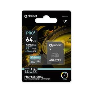 MicroSDXC 64GB U1 Pro 70MB/s + SD adapter kép