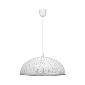 Csillár zsinóron CIRCLE 1xE27/15W/230V fehér kép