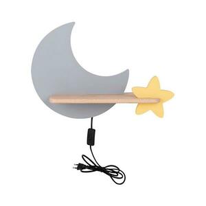 LED Gyerek fali lámpa polccal MOON LED/5W/230V kép