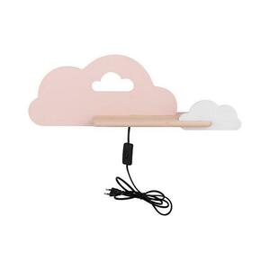 LED Gyerek fali lámpa polccal CLOUD LED/5W/230V rózsaszín/fehér kép