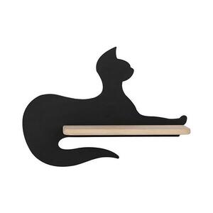 LED Gyerek fali lámpa polccal BLACK CAT LED/5W/230V kép
