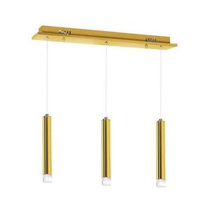LED Csillár zsinóron GOLDIE 3xLED/15W/230V arany kép
