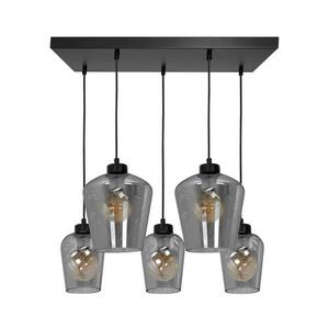 Csillár SANTIAGO 5xE27 / 60W / 230V fekete kép
