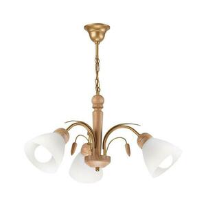 Csillár láncon TULIP 3xE27/60W/230V Tölgy kép