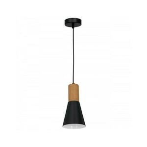 Csillár zsinóron EDMON 1xE27/60W/230V fekete kép