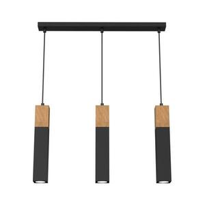 Csillár zsinóron TULUM 3xGU10/60W/230V fekete kép