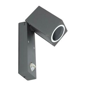Kültéri fali lámpa érzékelővel QUAZAR 1xGU10/35W/230V IP44 szürke kép