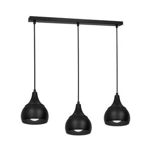 Csillár zsinóron AKTAN 3xE27/60W/230V fekete kép