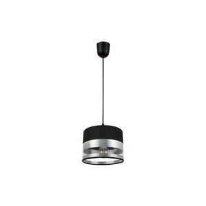 Csillár zsinóron MILO 1xE27/60W/230V ezüst/fekete kép
