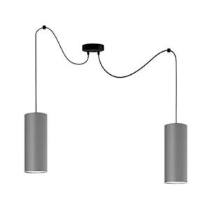 Csillár zsinóron ZIK 2xE27/40W/230V pók szürke kép