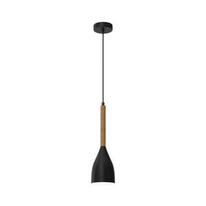 Csillár zsinóron MUZA NEW 1xE27/60W/230V fekete kép
