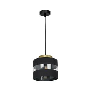 Csillár zsinóron HAVARD 1xE27/60W/230V fekete/sárgaréz kép