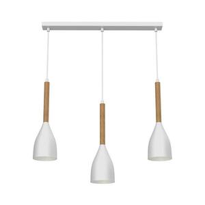 Csillár zsinóron MUZA NEW 3xE27/60W/230V fehér kép