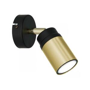 Fali spotlámpa NEST 1xGU10/8W/230V fekete/sárgaréz kép