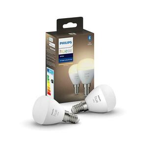 Philips KÉSZLET 2x LED Dimmelhető izzó Philips Hue WHITE P45 E14/5, 5W/230V 2700K kép