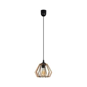 Csillár zsinóron BERGO 1xE27/60W/230V fekete kép