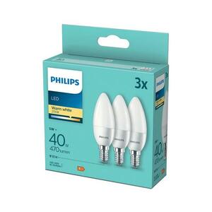 Philips KÉSZLET 3xLED Izzó Philips B35 E14/5W/230V 2700K kép