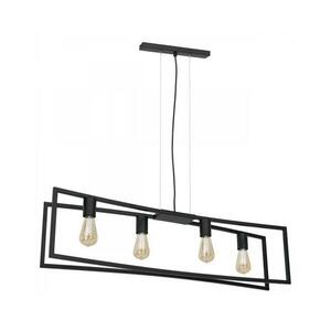 Csillár zsinóron TUNJA 4xE27/60W/230V fekete kép