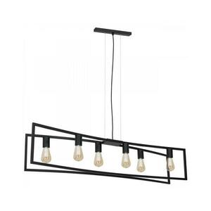 Csillár zsinóron TUNJA 6xE27/60W/230V fekete kép