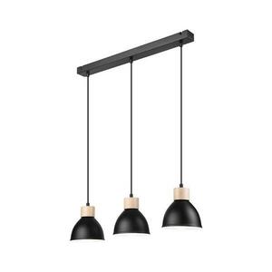 Csillár zsinóron NICO 3xE27/60W/230V fekete kép