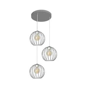 Csillár zsinóron MERCURE 3xE27/15W/230V szürke kép