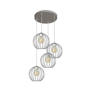 Csillár zsinóron MERCURE 4xE27/15W/230V szürke kép
