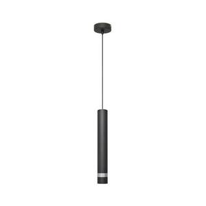 LED Csillár zsinóron TUBA 1xGU10/4, 8W/230V fekete/króm kép