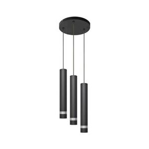 LED Csillár zsinóron TUBA 3xGU10/4, 8W/230V fekete/króm kép
